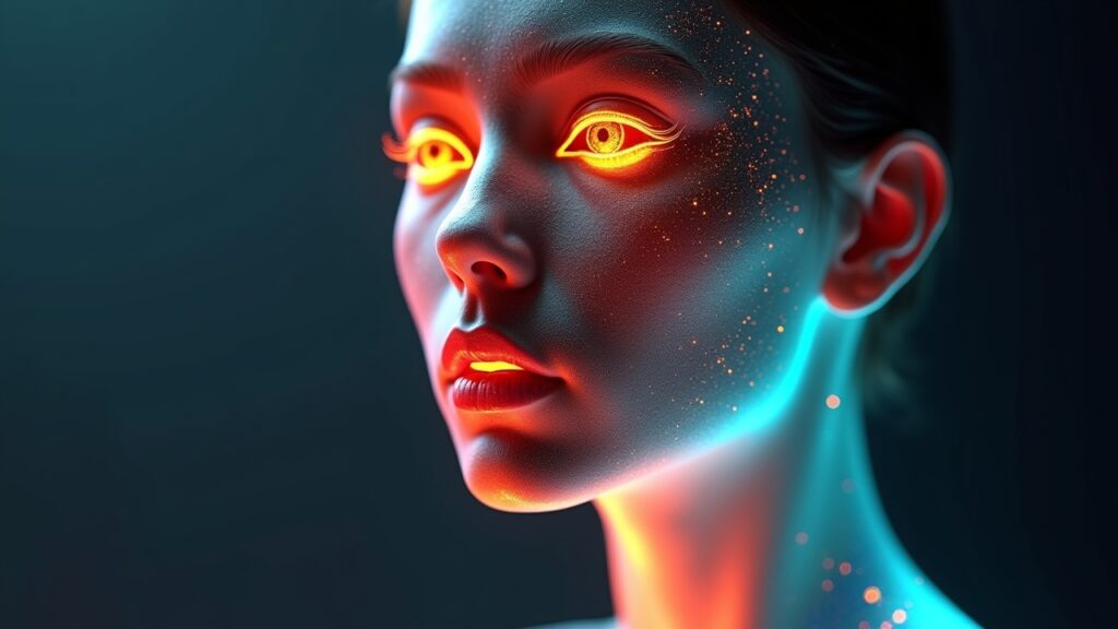 Heat map of facial emotion detection